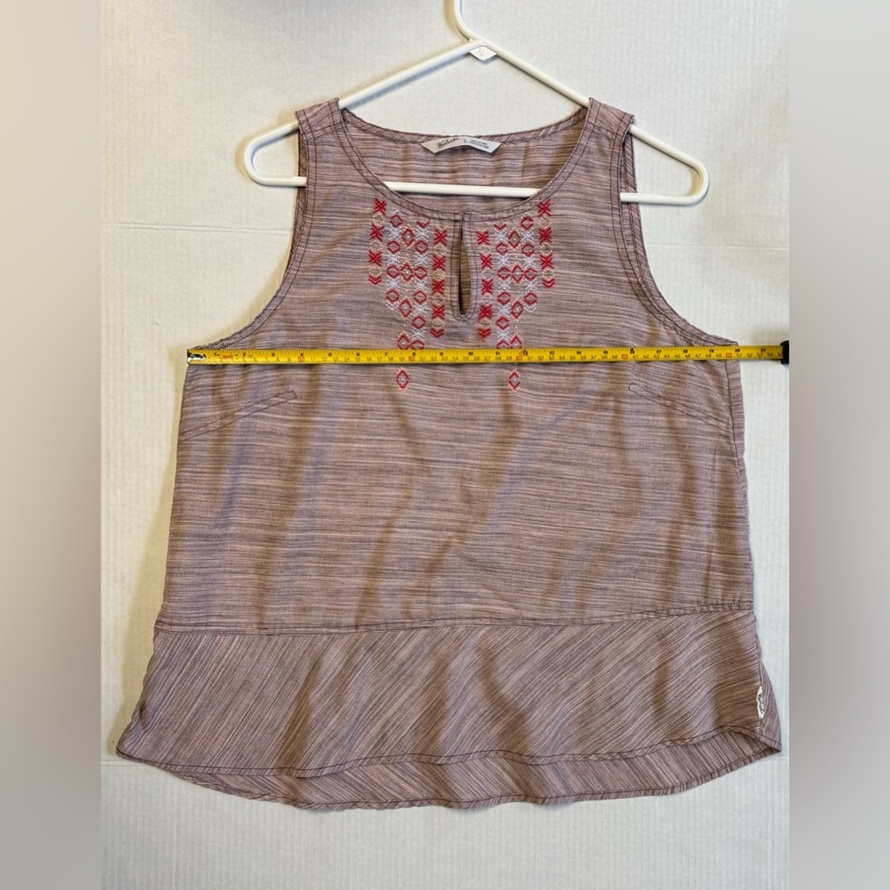 Woolrich Pink Embroidered Boxy Tank Top - Picture 6 of 7